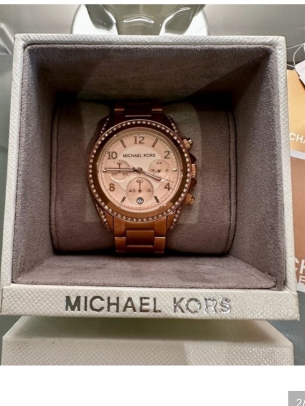 Michael Kors Like New Ritz Rose Gold-Tone
